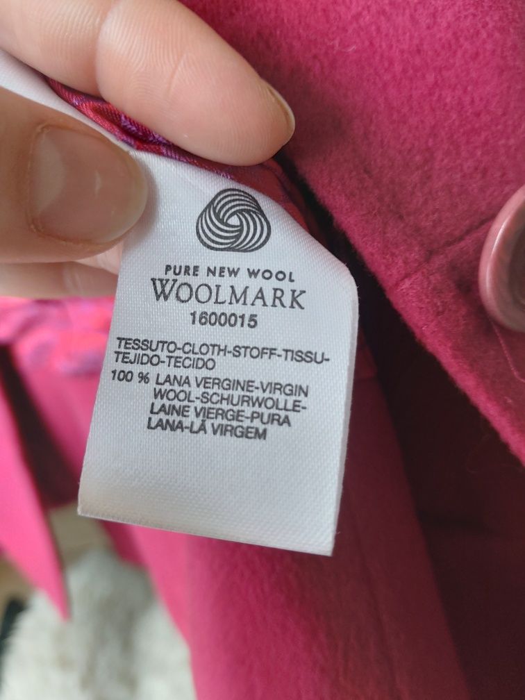 MAX Mara wełniany żakiet fuksja M damska marynarka 100%Wool