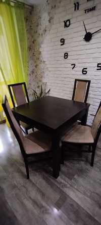 Stół z Krzesłami rozkładany