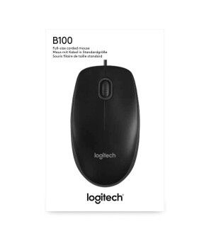 Миша Logitech B100 USB Black