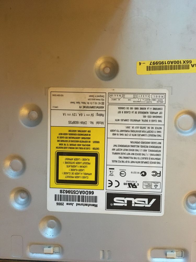 Dvd rw asus nec lg sony