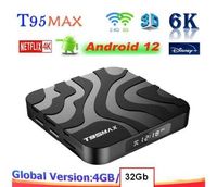 смарт тв приставка T95 H618 6K андроид 12, 4G/32G IPTV h96 x96 TV box