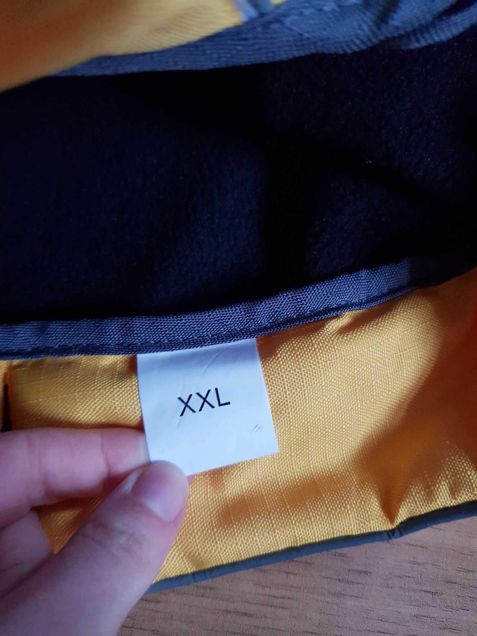 Płaszcz dla psa Noble Pet XXL żółto szara kurtka dla pieska ubranko