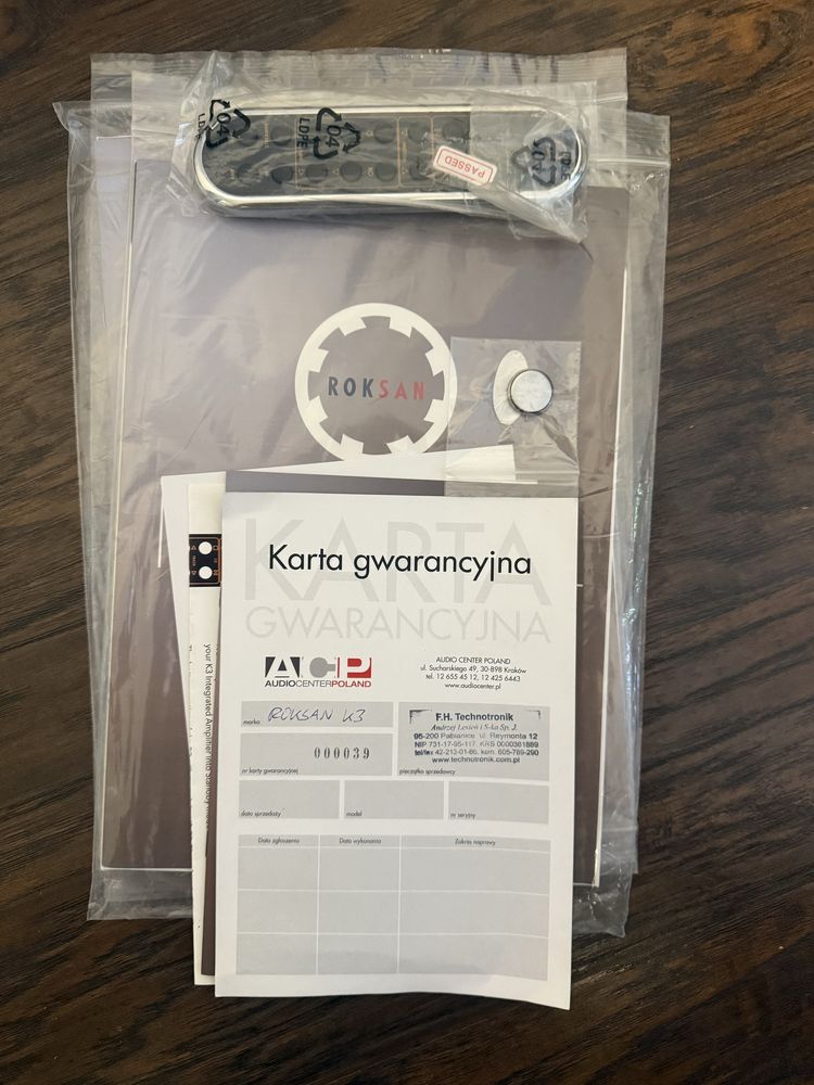 Wzmacniacz Roksan K3 i K3 CD DI z DAC BT
