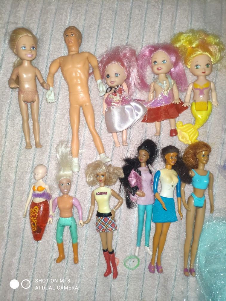 Різні ляльки, кукли, русалка, одяг та інше