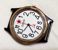Часы "Чайка-Перестройка" в чёрном хроме модель 80-х годов времён ссср