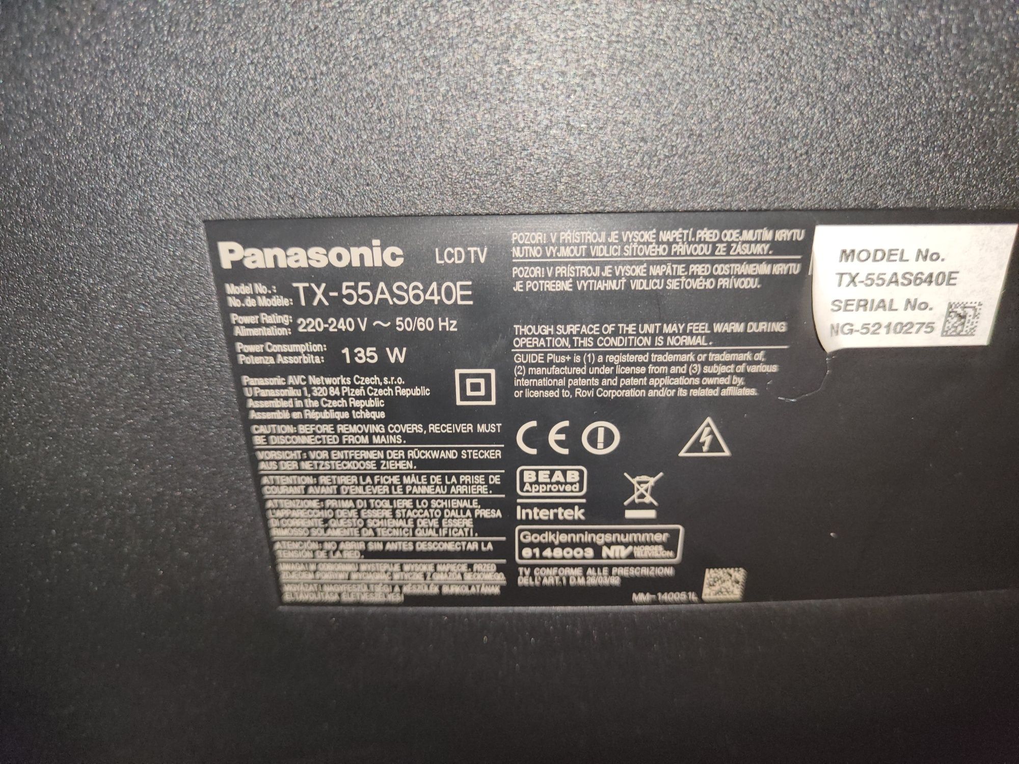 Telewizor PANASONIC LED TX-55AS640