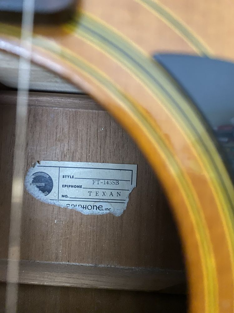 Gitara Epiphone Texan FT-145SB 1967 Śliwa