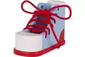 Drewniany but do nauki sznurowania. Goki. Nowy Produkt