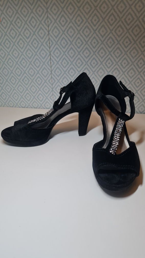 Buty Graceland Deichmann 40 czarne szpilki