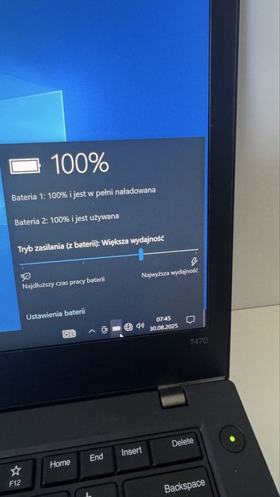 Lenovo T470 i5 8gb 256nvme 14 fh Ips 2 baterie podaw klawi wifi Win