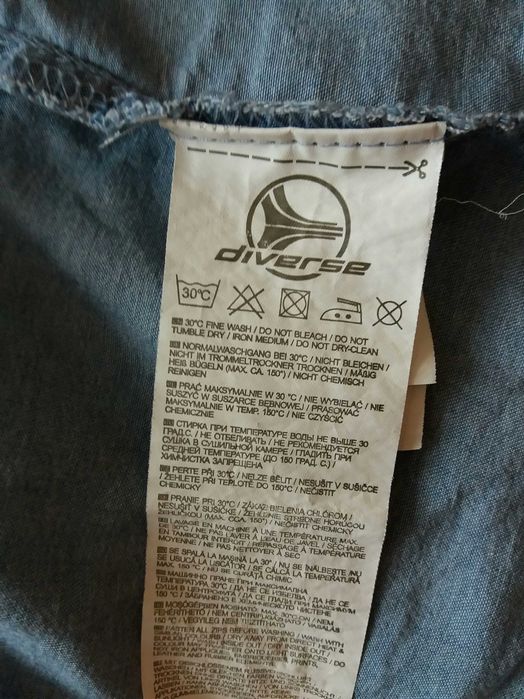 Narzutka a la jeans falbany na rękawach Diverse 38 M