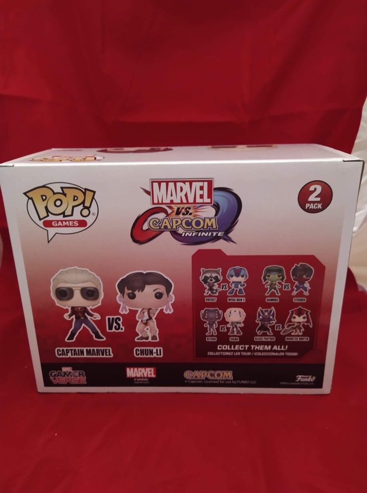 Funko POP 2-pack EXCLUSIVE Captain Marvel Chun-Li