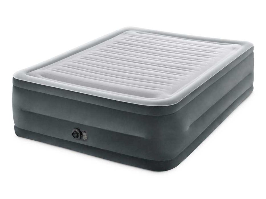 Materac Intex 64418ND dwuosobowy samopompujący 152x201x56 cm szary