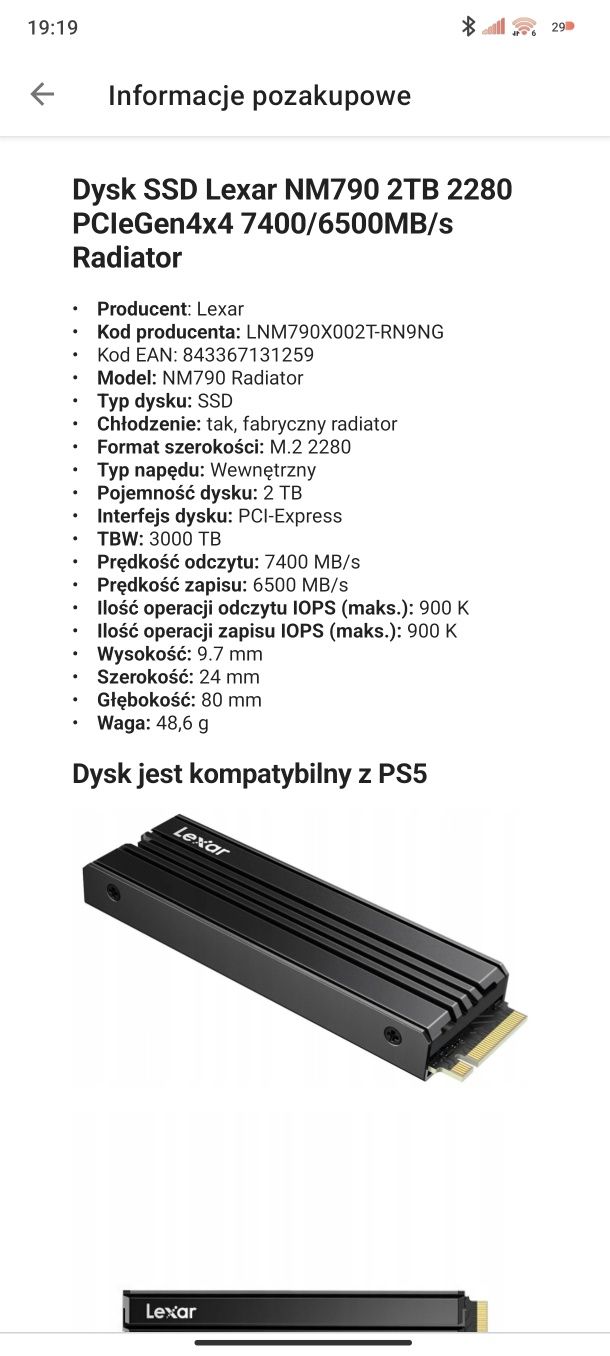 Lexar NM790 2tb ssd