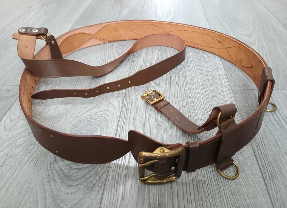 Офіцерський ремінь з портупеєю, 1985 року  випуску, ЗС СРСР. 3 розмір