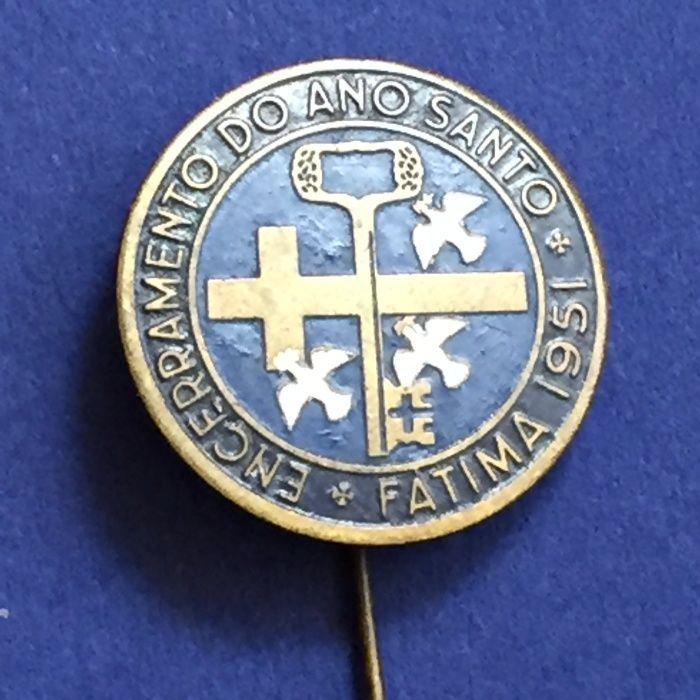 PIN Alfinete esmaltado - FÁTIMA-Encerramento Ano Santo 1951 - Ø25mm