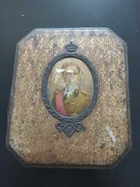 Stare metalowe pudełko Król Leopold lll