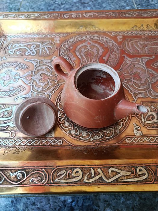 Bule e jade pedra dura Antigo 11 cm tampa forma de Rã