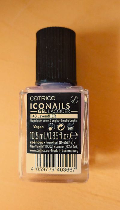 CATRICE ICONAILS żelowy lakier do paznokci 143 Lavendher