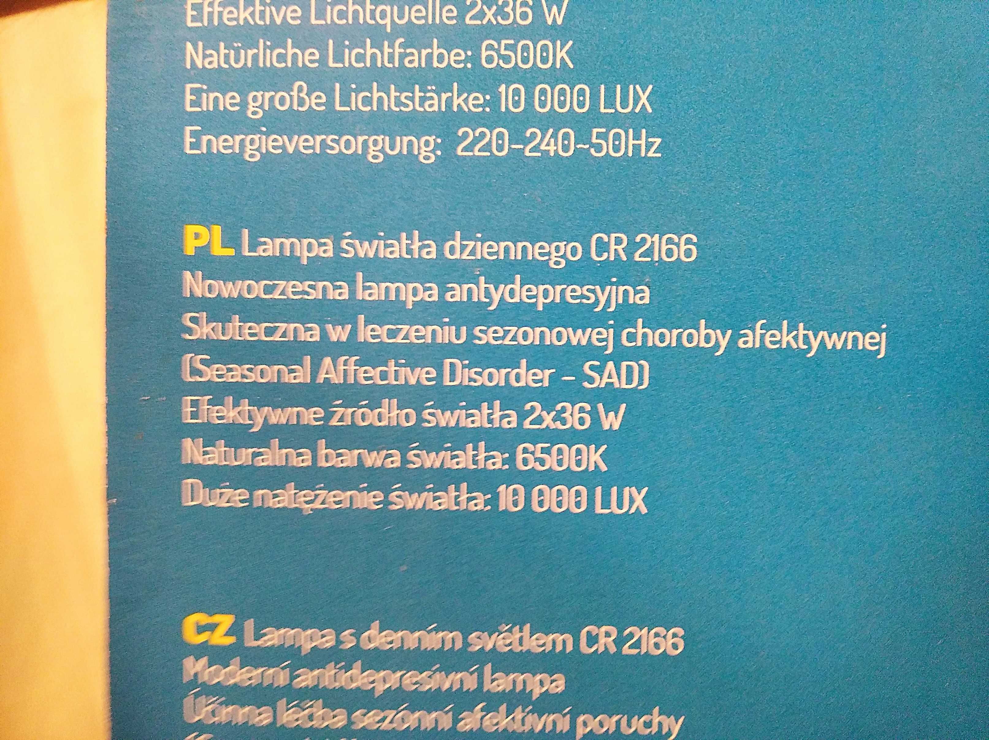 Duża Lampa Antydepresyjna Antystresowa CAMRY 2166