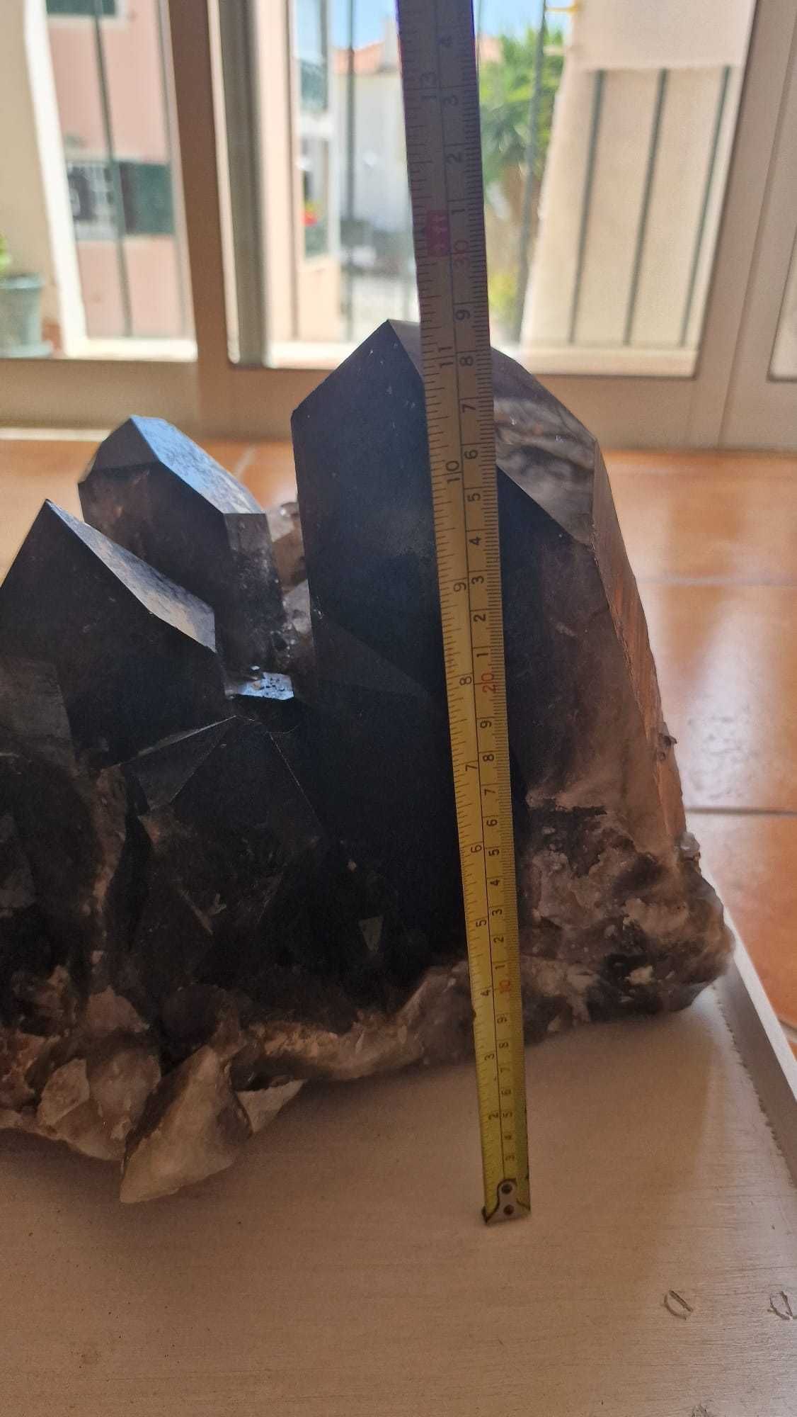 Drusa Cristal Quartzo Morion