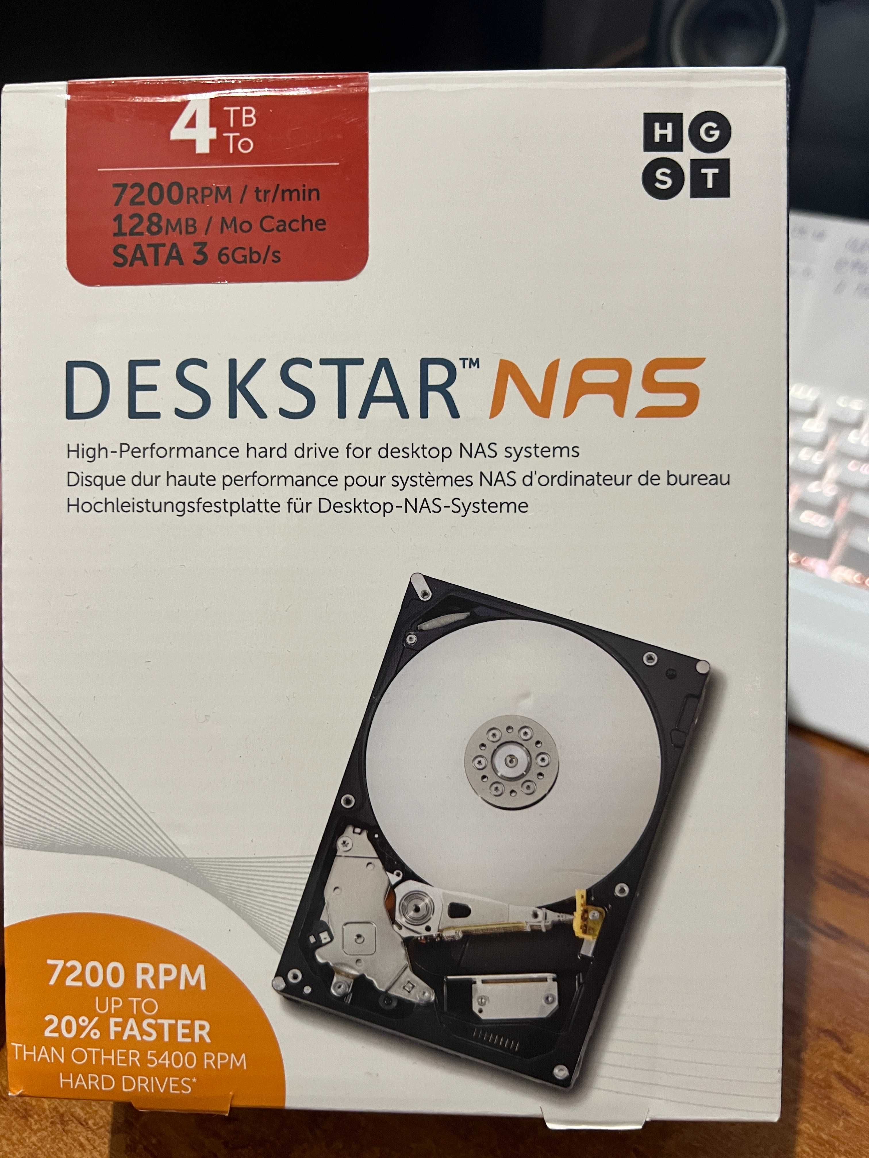 Жорсткий диск HGST DESKSTAR NAS 4 TB (HDN726040ALE614)