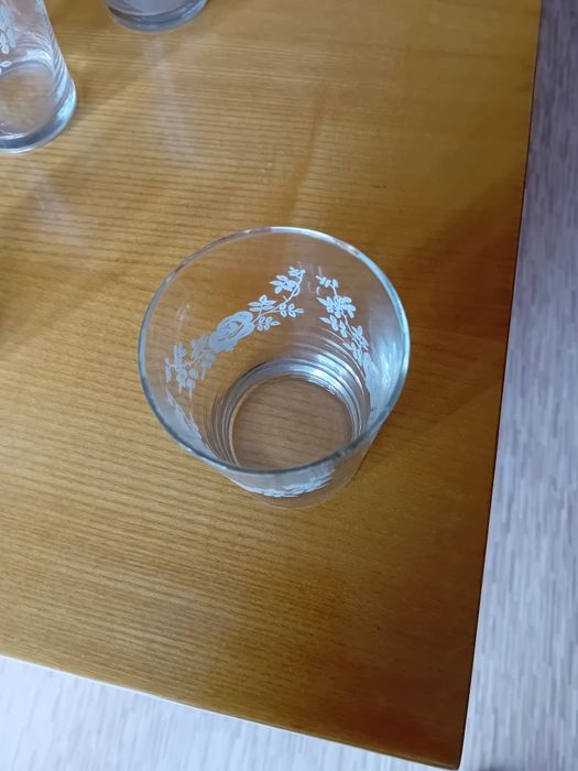 Komplet szklanek ozdobnych. Nowe. Vintage.