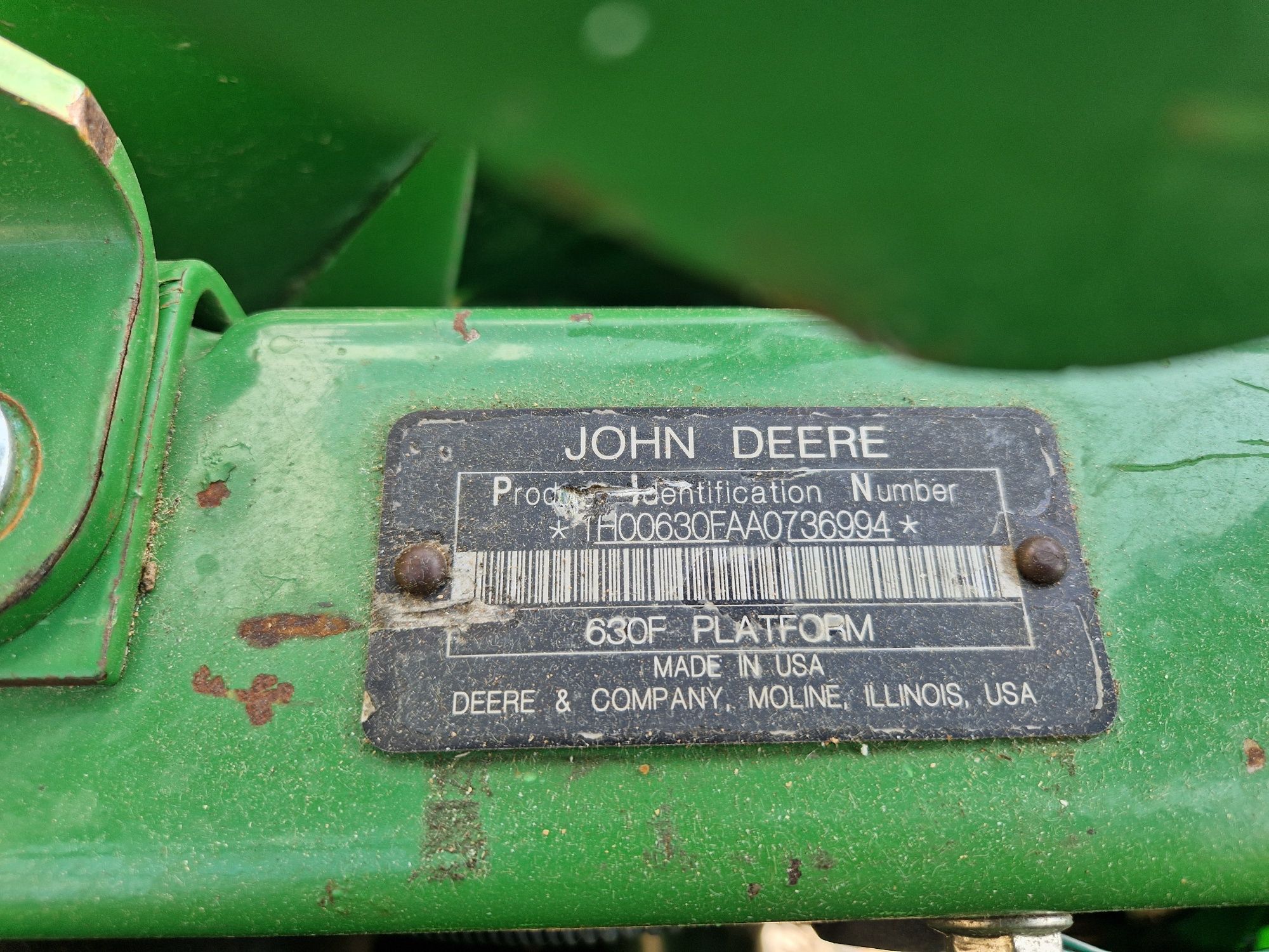 жатка John Deere 635F 2009р