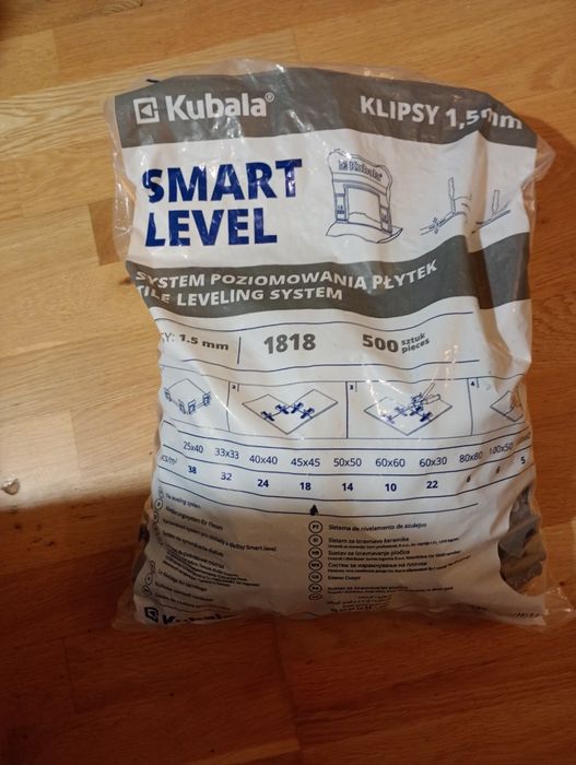 Klipsy Kubala Smart Level 1,5 mm paczka 500 sztuk