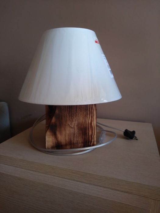 Lampa nocna wykonana ręcznie