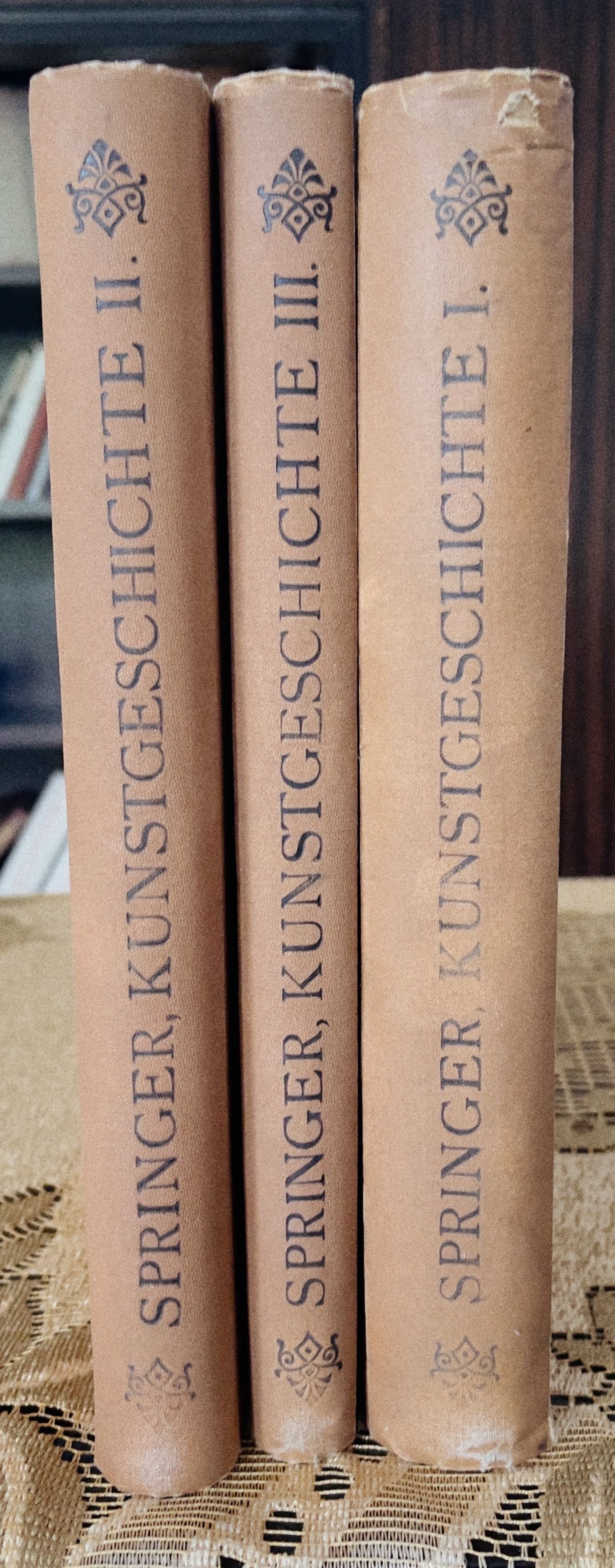 Anton Springer -3 tomy, Encyklopedia sztuki, wydanie 1915 r.