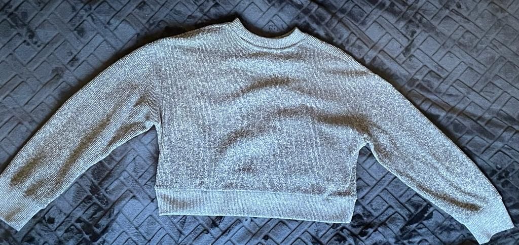 sweatshirt de malha cinza