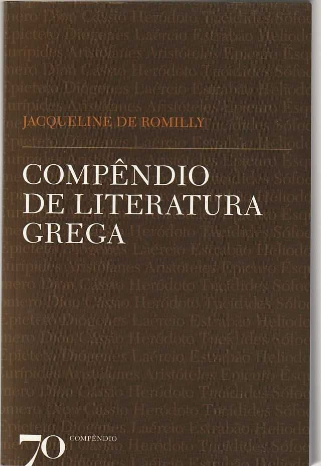 Compêndio de literatura grega-Jacqueline de Romilly-Edições 70