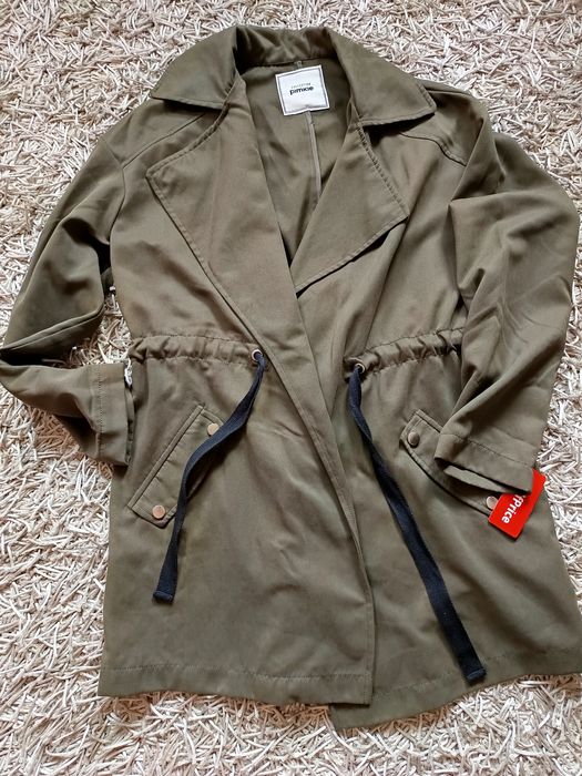 Płaszcz damski narzutka Pimkie XS 34 khaki