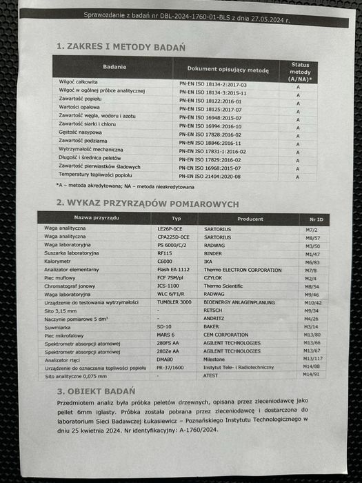 Pelet Polski pellet A1 drzewny Warszawa Legionowo Leoncin Tarczyn