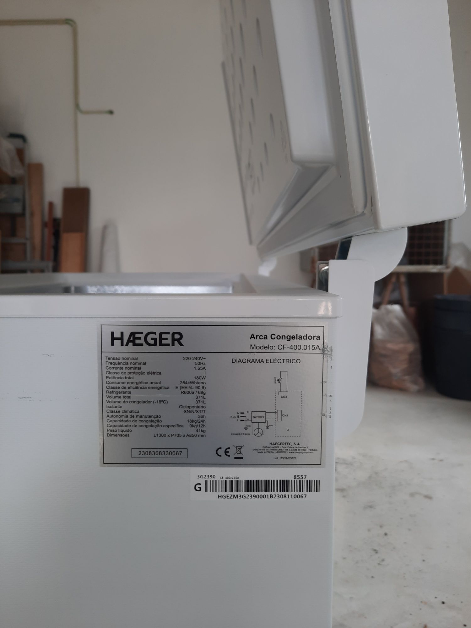 Arca congeladora haeger