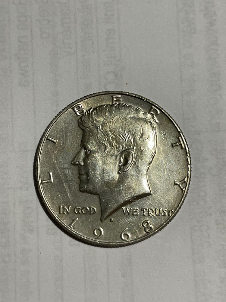 Half dolar 1968 kennedy