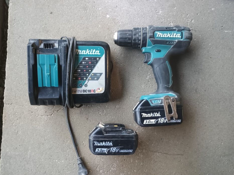 Wkrętarka z udarem Makita DHP 482 komplet 18 V li-ion