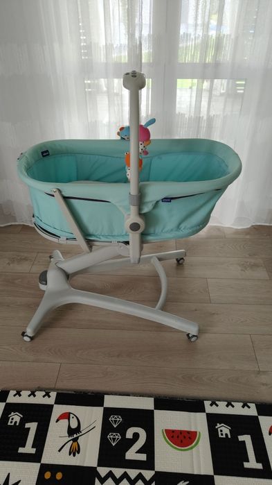 Chicco, Baby Hug 4in1, kołyska, leżaczek, krzesełko, Aquarelle