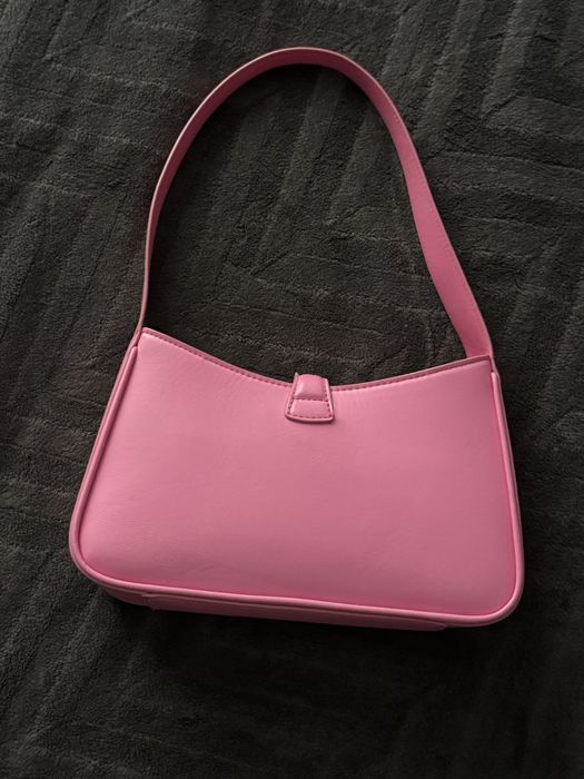 Сумка багет рожева