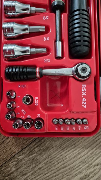 Набор бит и головок torx Facom. Франция.