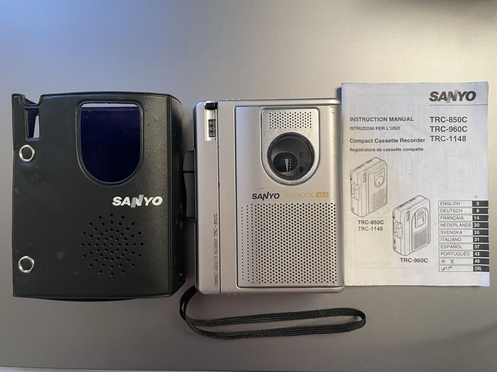 Leitor e gravador walkman com proteção