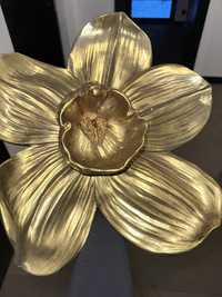 Kare Design piekny złoty kwiat orchidea 45x45 ozdoba obraz