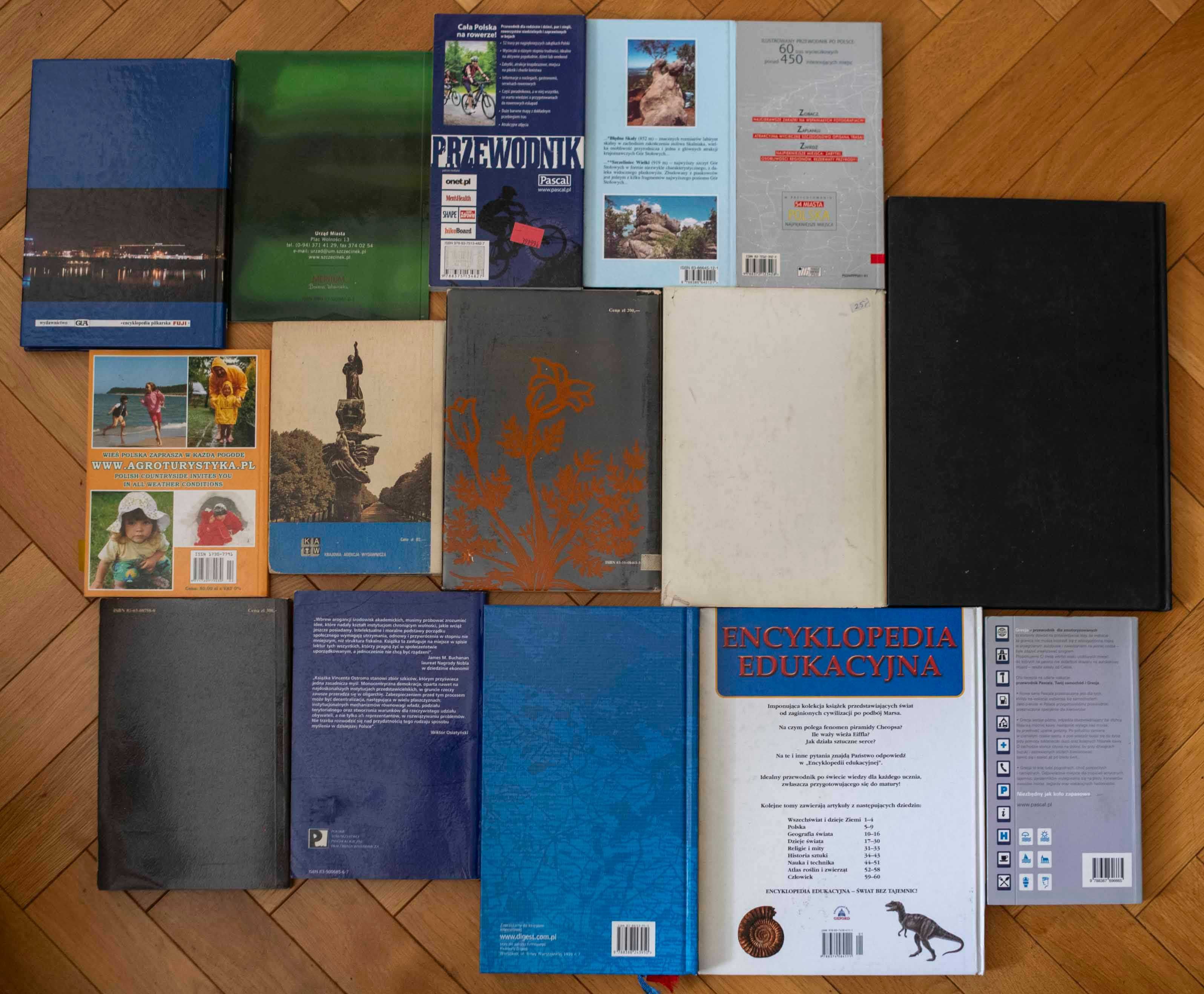 Kolekcja Książek 51 Atlasy Mapy Przewodniki Plany Podróże Albumy