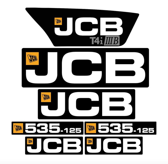 Наклейки jcb 3cx4cx,manitou,Bobcat, John Deere, KOMATSU, спецтетехніка