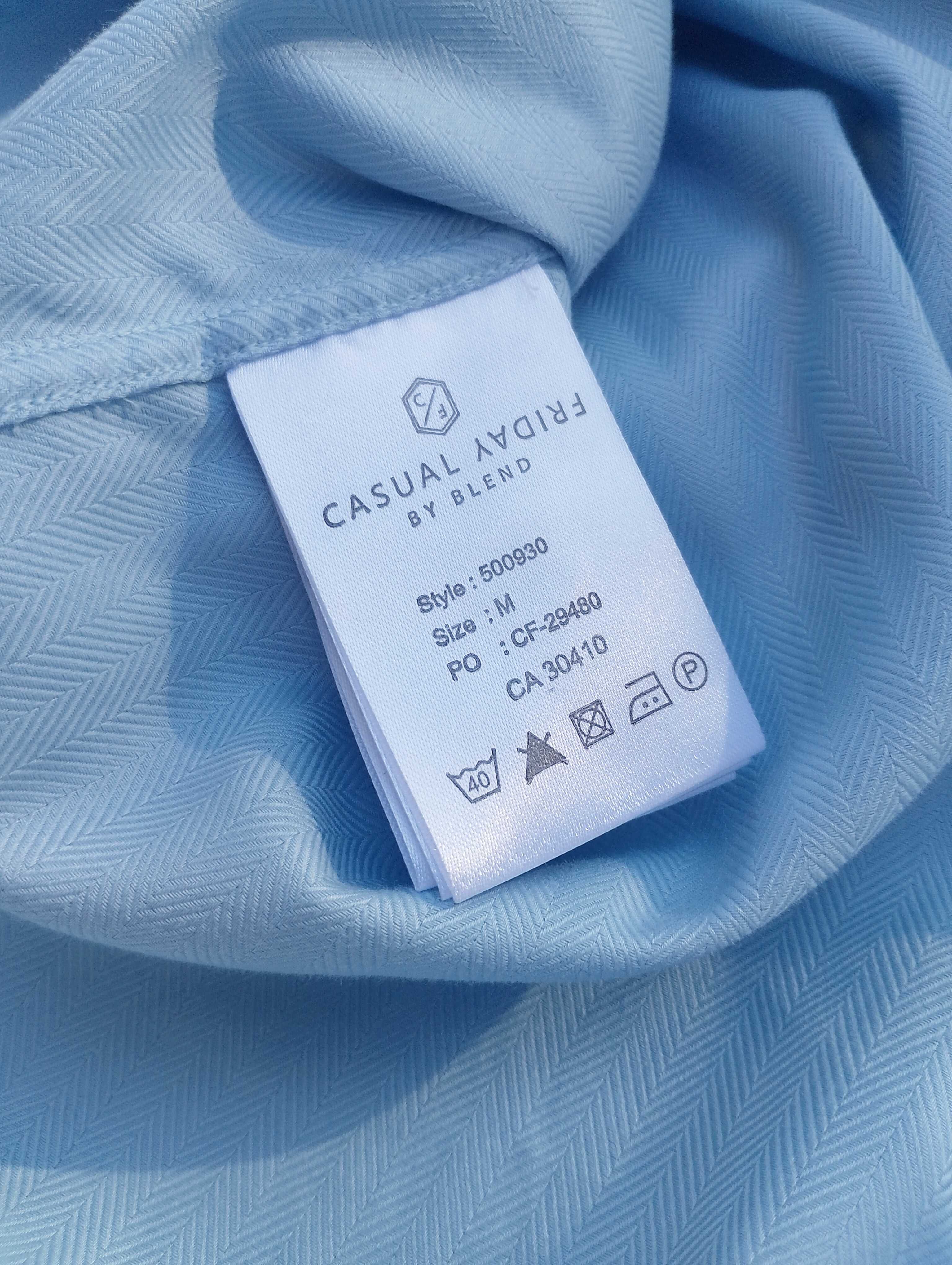 Чоловіча сорочка Casual Friday фактурна, блакитний 100% бавовна АКЦІЯ!