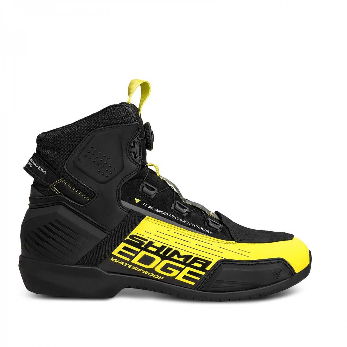 Buty męskie motocyklowe SHIMA EDGE WP MEN FLUO