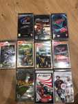 Gry na PSP (Gran Tourismo Midnight club3 cars 2 MediEvil Daxte) 10 szt