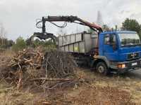 Wywóz gałęzi, wywóz odpadów zielonych biodegradowalnych, tuji, drzew