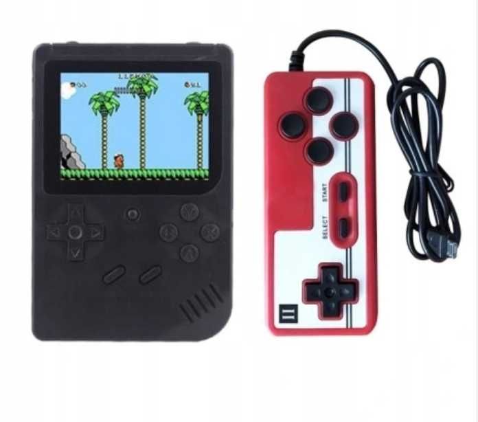 Przenośna MINI KONSOLA retro 400 gier gameboy + DODATKOWY PAD gra